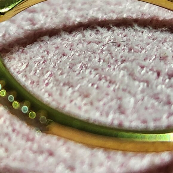 JTV White Cubic Zirconia Butterfly Ring 18K Gold Over Sterling Silver - Picture 7 of 7